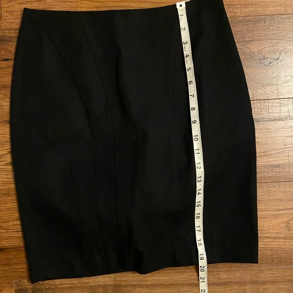 NWT banana republic black mini pencil skirt Sz 6 zip up back career office work